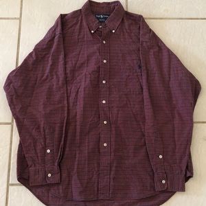 Ralph Lauren Men’s Plaid Dress Shirt Size Large